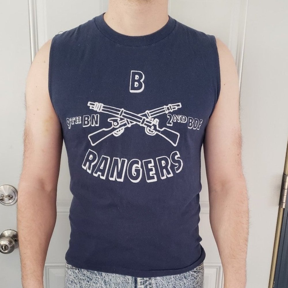 80s Military Cut Off Tee